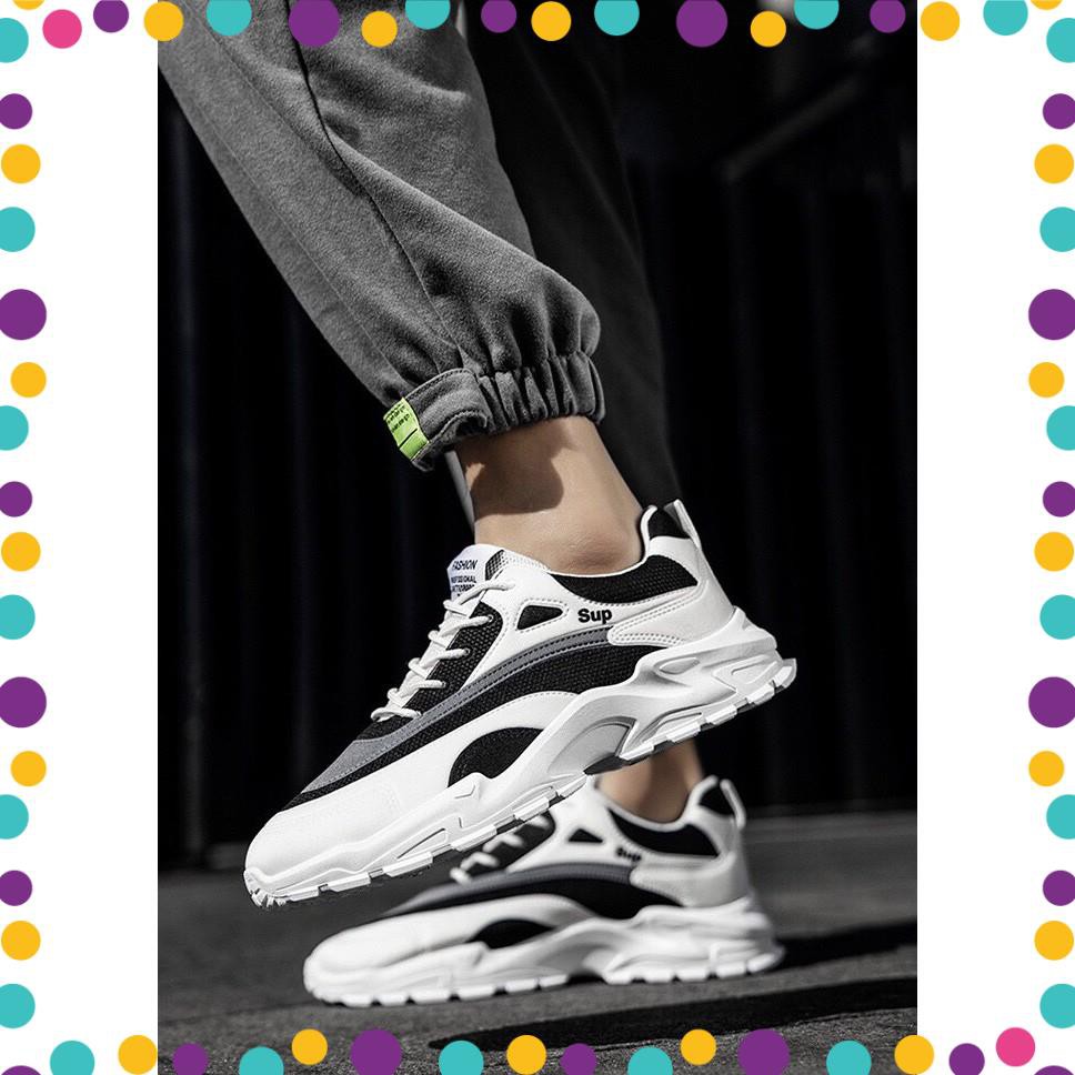 Giày thể thao nam phong cách Hàn Quốc 2023, tặng tất, full box