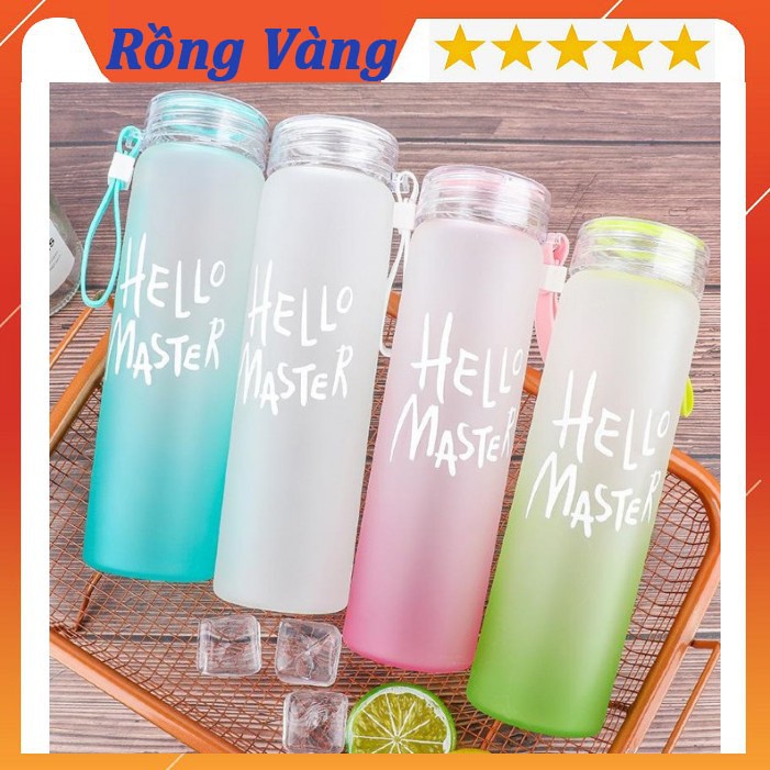 Bình nước Hello Master thủy tinh, Bình đựng nước tiện ích