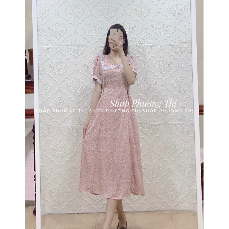 Đầm hoa nhí nàng thơ vintage tháng 4 (video/hình thật/sẵn) | BigBuy360 - bigbuy360.vn