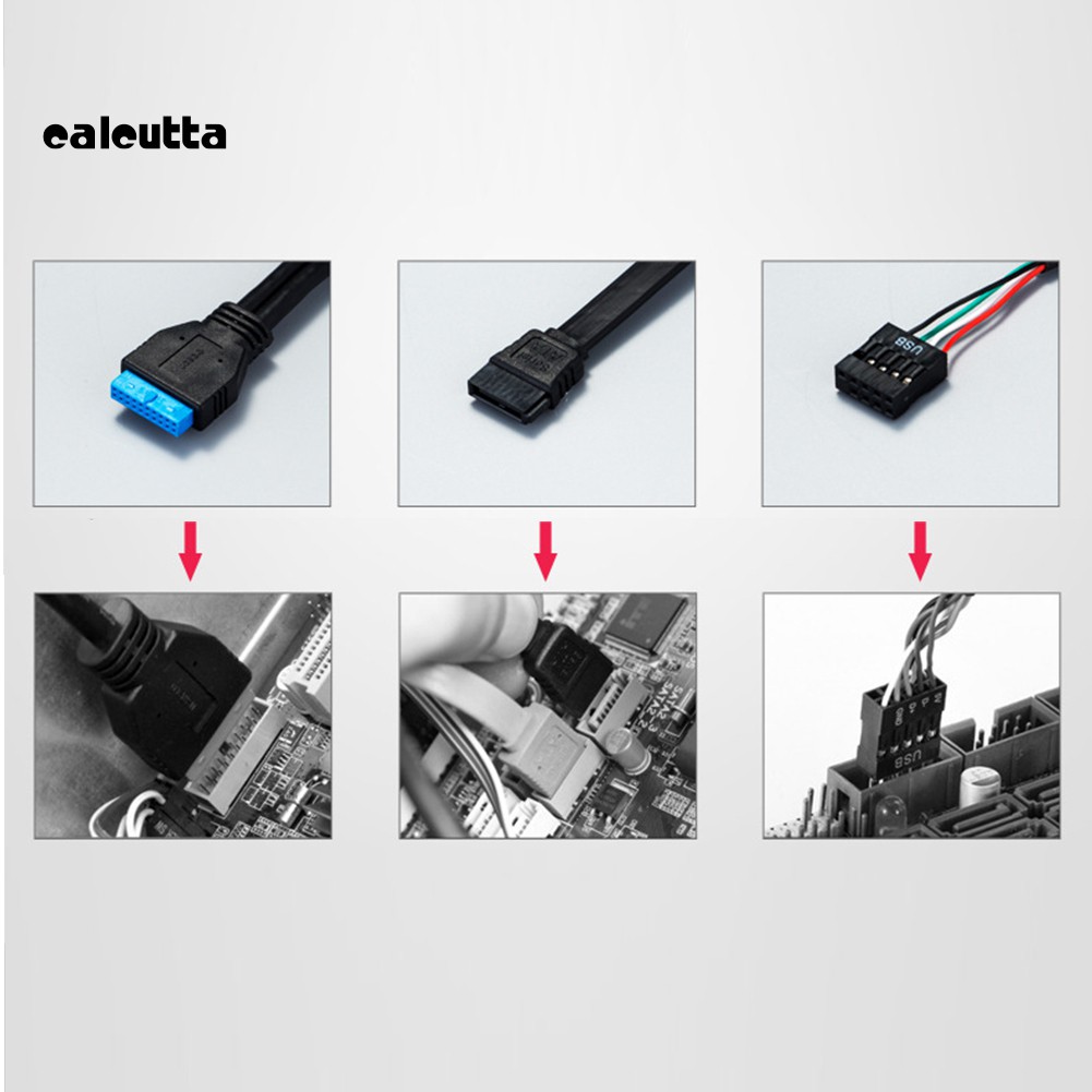 Đầu Đọc Thẻ Nhớ Đa Năng Usb 3.0 Esata Type-C Tf Sd