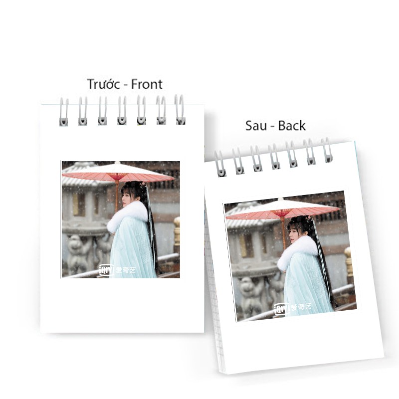 Sổ tay in hình CHÂU SINH NHƯ CỐ Nhậm Gia Luân Bạch Lộc lò xo 6x10 ghi chú tiện lợi học tập xinh xắn