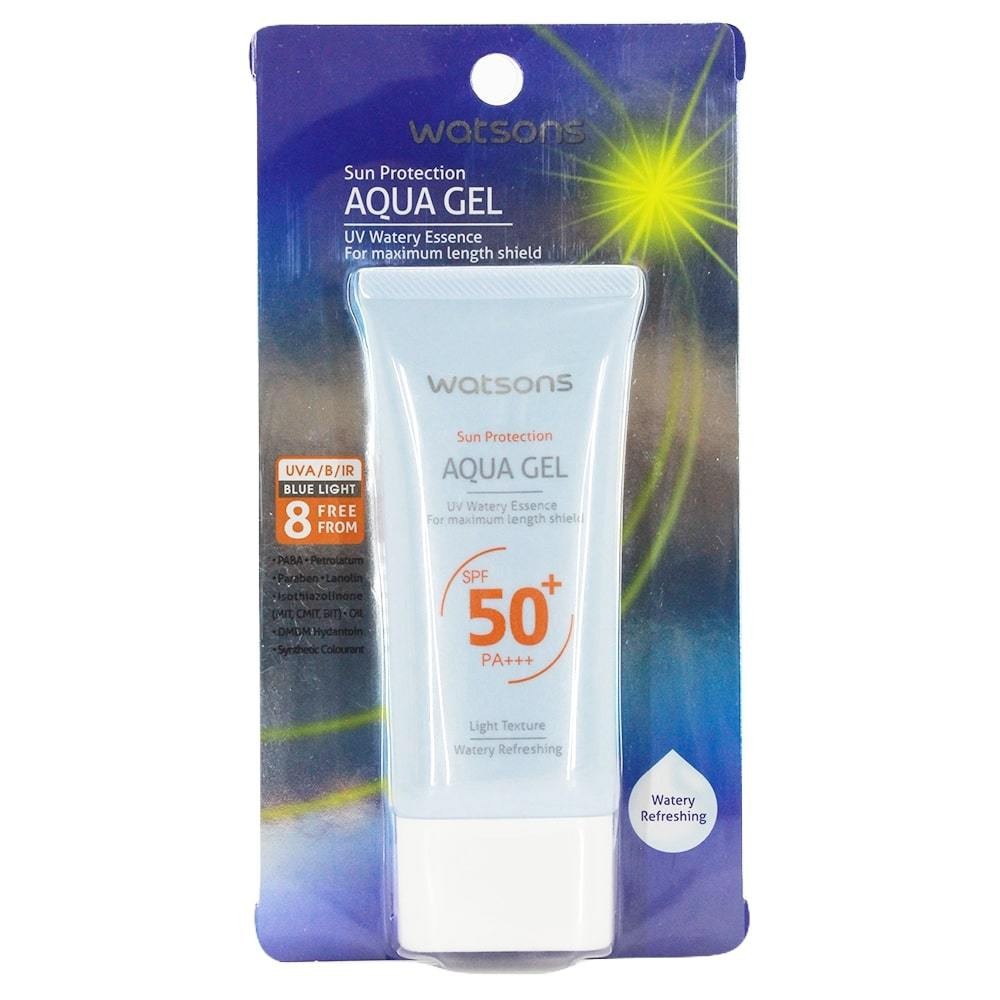 Gel Chống Nắng Watsons Sun Protection Aqua Watery Refreshing SPF50+ PA+++ 50ml