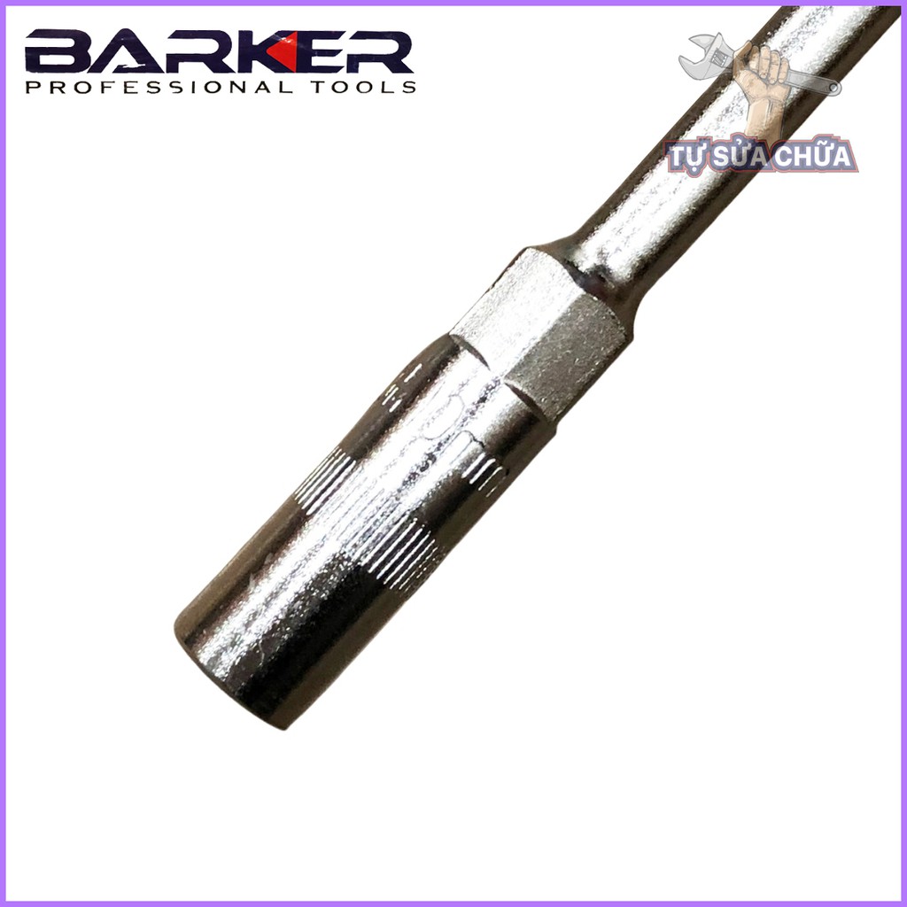 Cần siết chữ T Barker đủ size từ 8-19mm siêu cứng, tay cầm chống trơn, đầu tuýp dài