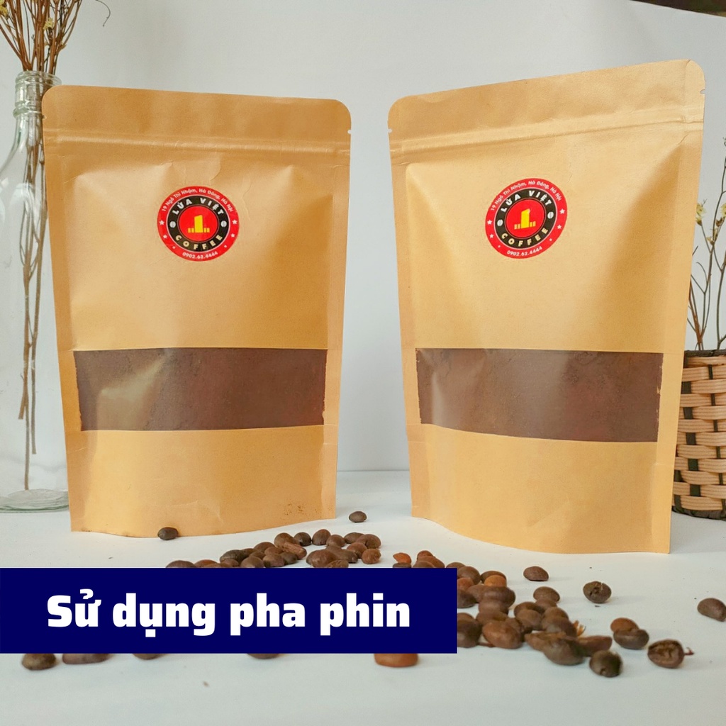 Cà phê rang xay Blend Arabica và Robusta 125G pha phin cafe nguyên chất ngọt hậu không sánh gắt hương vị truyền thống