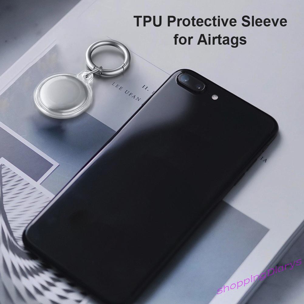 Ốp Lưng Da Tpu Trong Suốt Cho Apple Airtags