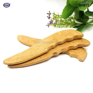 COMBO 2 Dụng Cụ Mát xa ngón tay, cạo gió ấn huyệt bằng Gỗ thơm hình răng cưa - MH872 - HAHANCO
