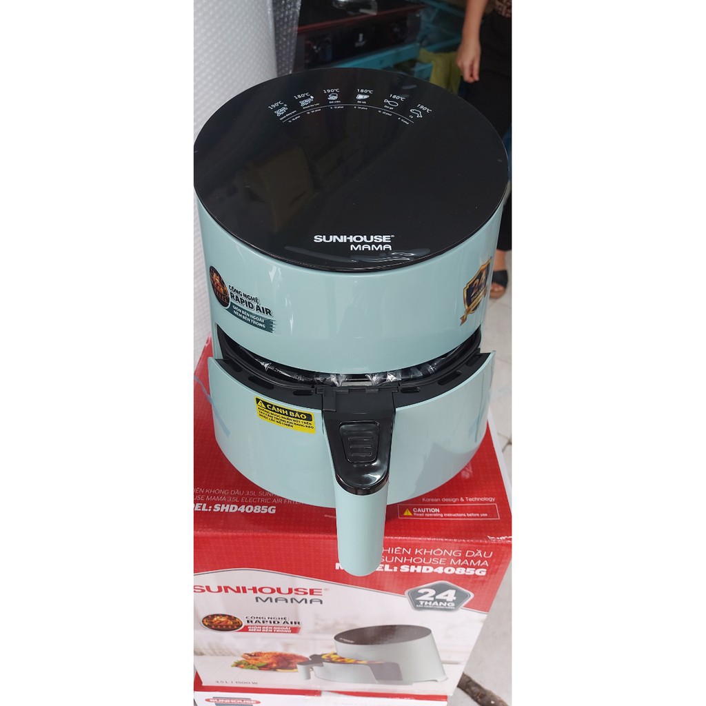 [Mã ELHADEV giảm 4% đơn 300K] Nồi chiên không dầu 3.5L SUNHOUSE MAMA SHD4085G