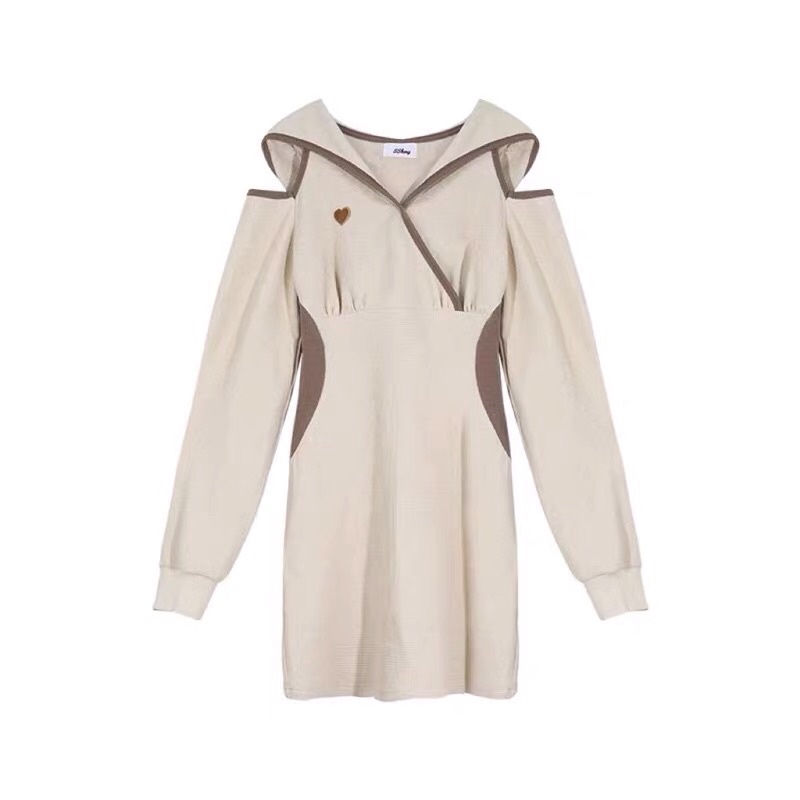 Đồ đôi nam và nữ mùa thu-đông váy ôm kết hợp áo dài tay cho nam