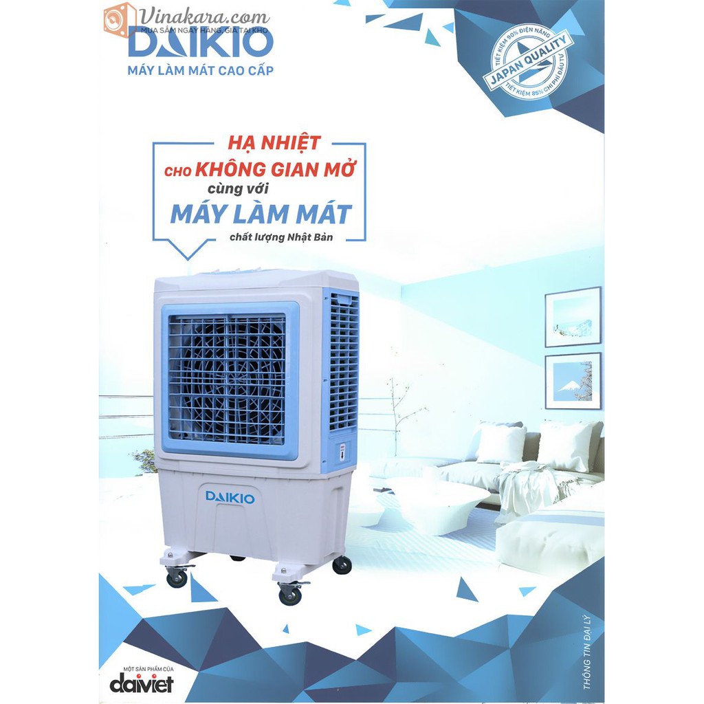 Máy làm mát không khí Daikio DK-5000D (DKA-05000D) làm mát nhanh, tiết kiệm điện, hàng hính hãng Nhật Bản