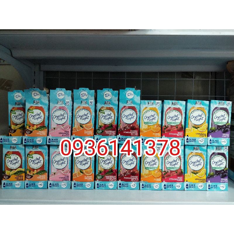 Bột pha nước trái cây Crystal Light cho người ăn keto / das / lowcarb