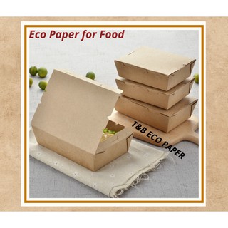 20 Hộp Giấy Kraft (Lunch Box)
