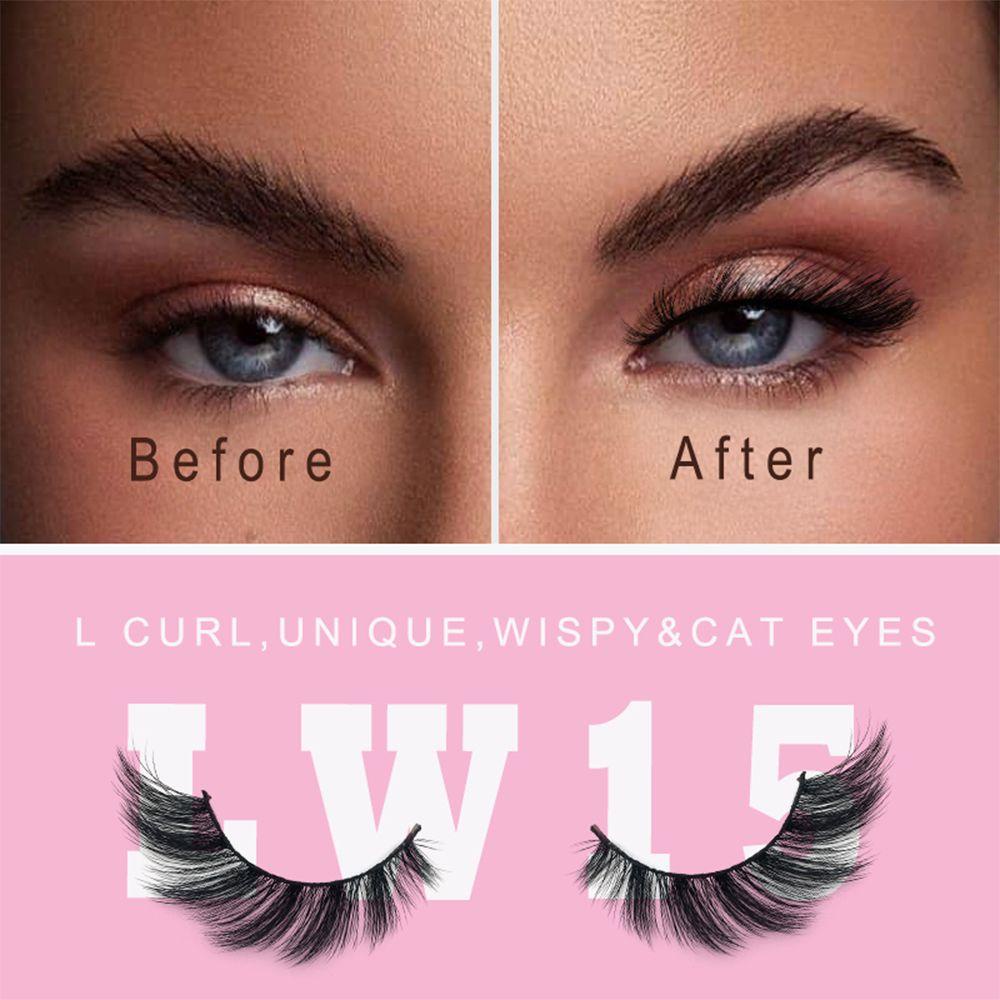 Set 2 Cặp Lông Mi Giả Dài Trang Điểm Mắt Hình Đôi Cánh Thiên Thần