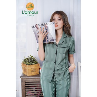 Bộ Lụa Xanh Sọc - Lửng