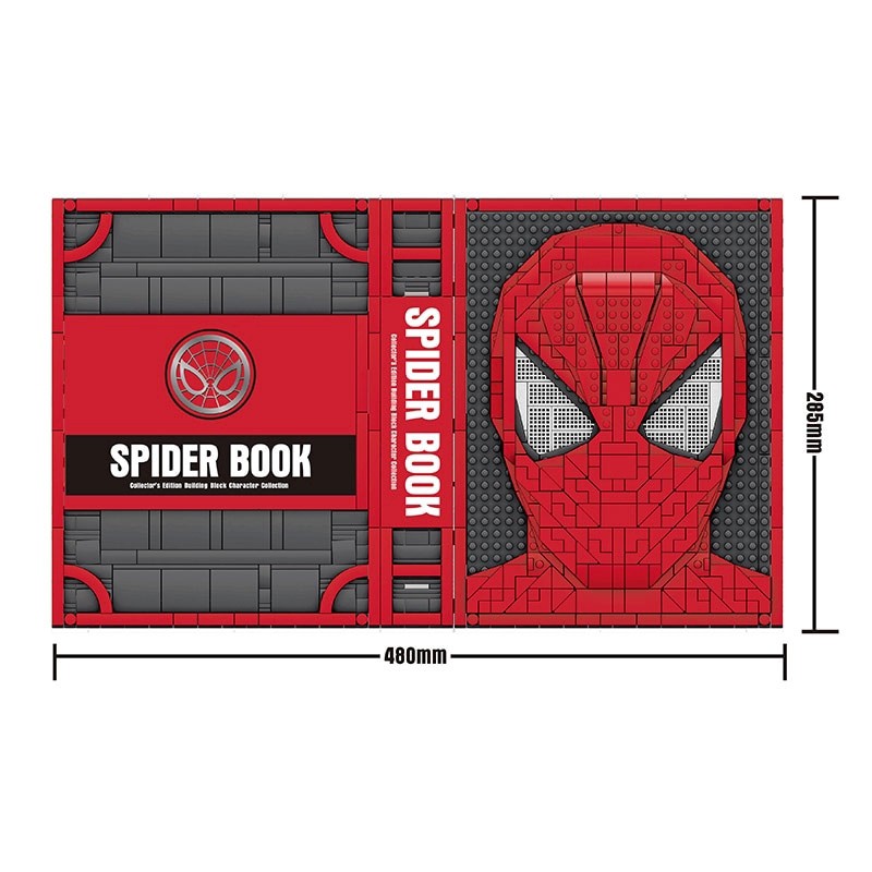 (CÓ SẴN) Lắp ghép Mô hình Spider Man Ironman Collection Book Superheros 52 Figures SY 1461