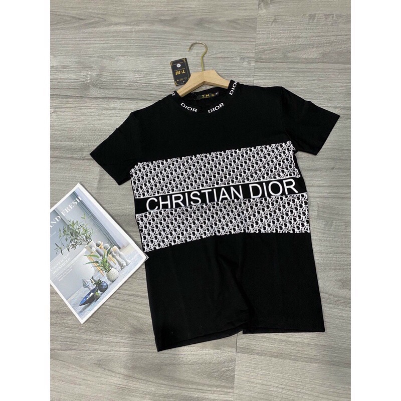 Áo thun nam nữ cổ tròn tay ngắn in họa tiết chữ DIO áo chất cotton thoáng mát thời trang hè hot trend 2022