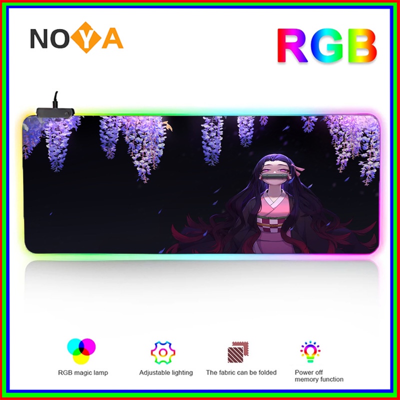 Tấm Lót Chuột Có Đèn Led Rgb Mềm Mại Hiện Đại Cho Chơi Game Tốc Độ Tốc Độ Chuột Nuoyang1