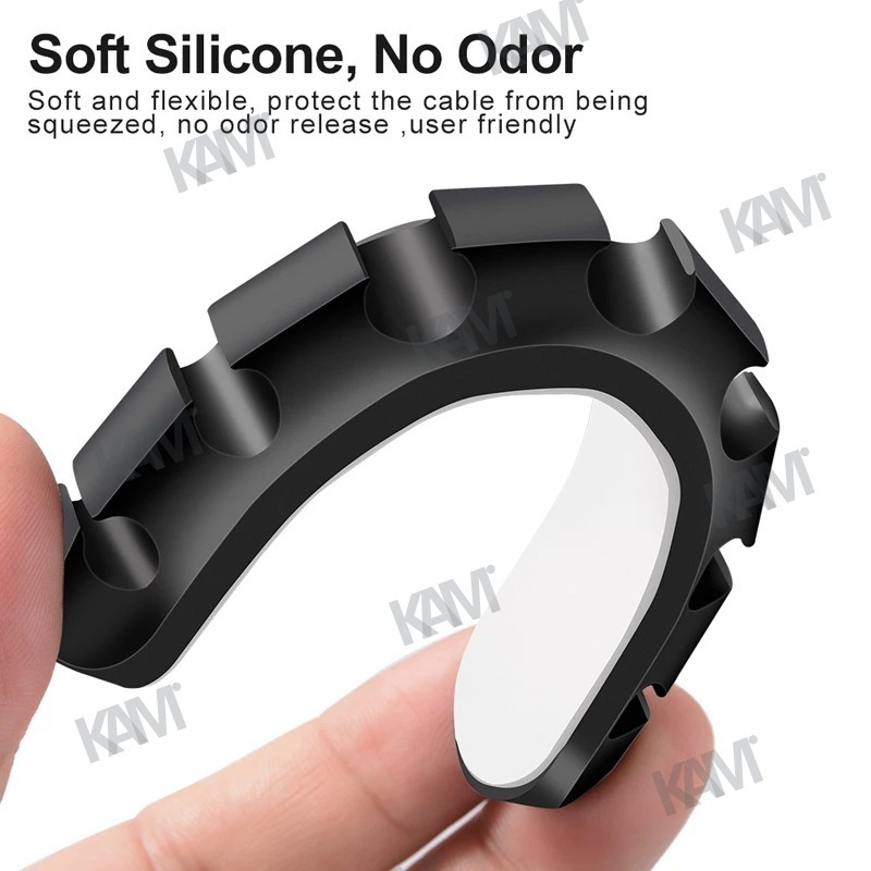 Giá Đỡ Cố Định Dây Cáp Sạc 3 / 5 / 7 Lỗ Bằng Silicon Chất Lượng Cao