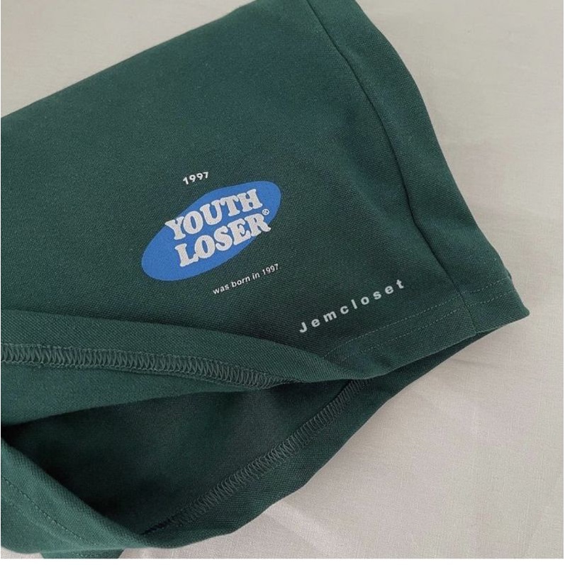 Áo thun cotton tay lỡ unisex - - BỘ POLO YOUTH LOSER - - mẫu hot 2022..M131-