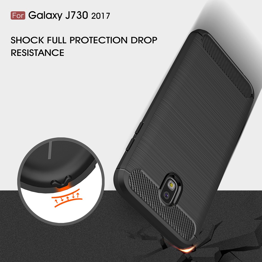 Ốp Lưng Tpu Sợi Carbon Cho Samsung Galaxy J3 J5 J7 Pro 2017 / J330 / J530 / J730 | BigBuy360 - bigbuy360.vn