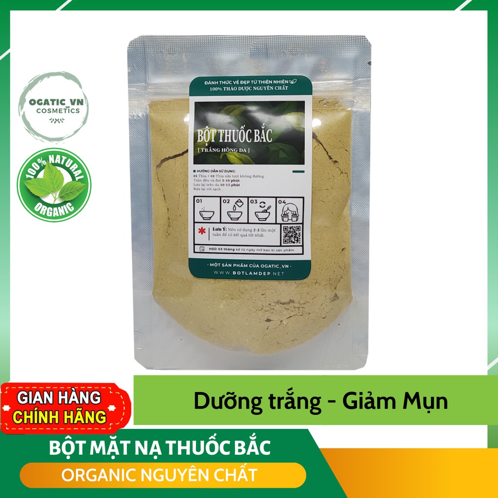 Bột đắp mặt Thuốc Bắc 24 Vị - Mỹ Phẩm Handmade 50Gr - B1.006