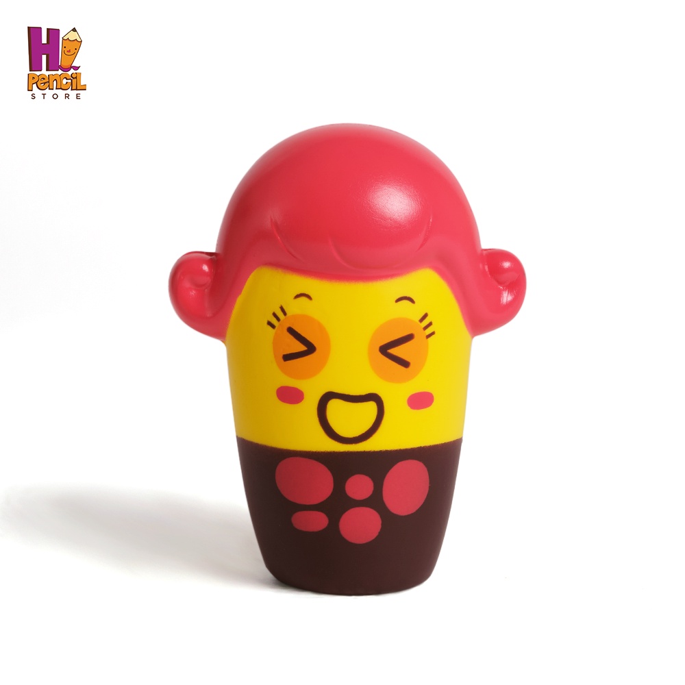 Đồ Chơi Squishy Hi Pencil Gia Đình Nhà Bút Nhân Vật Em Vàng