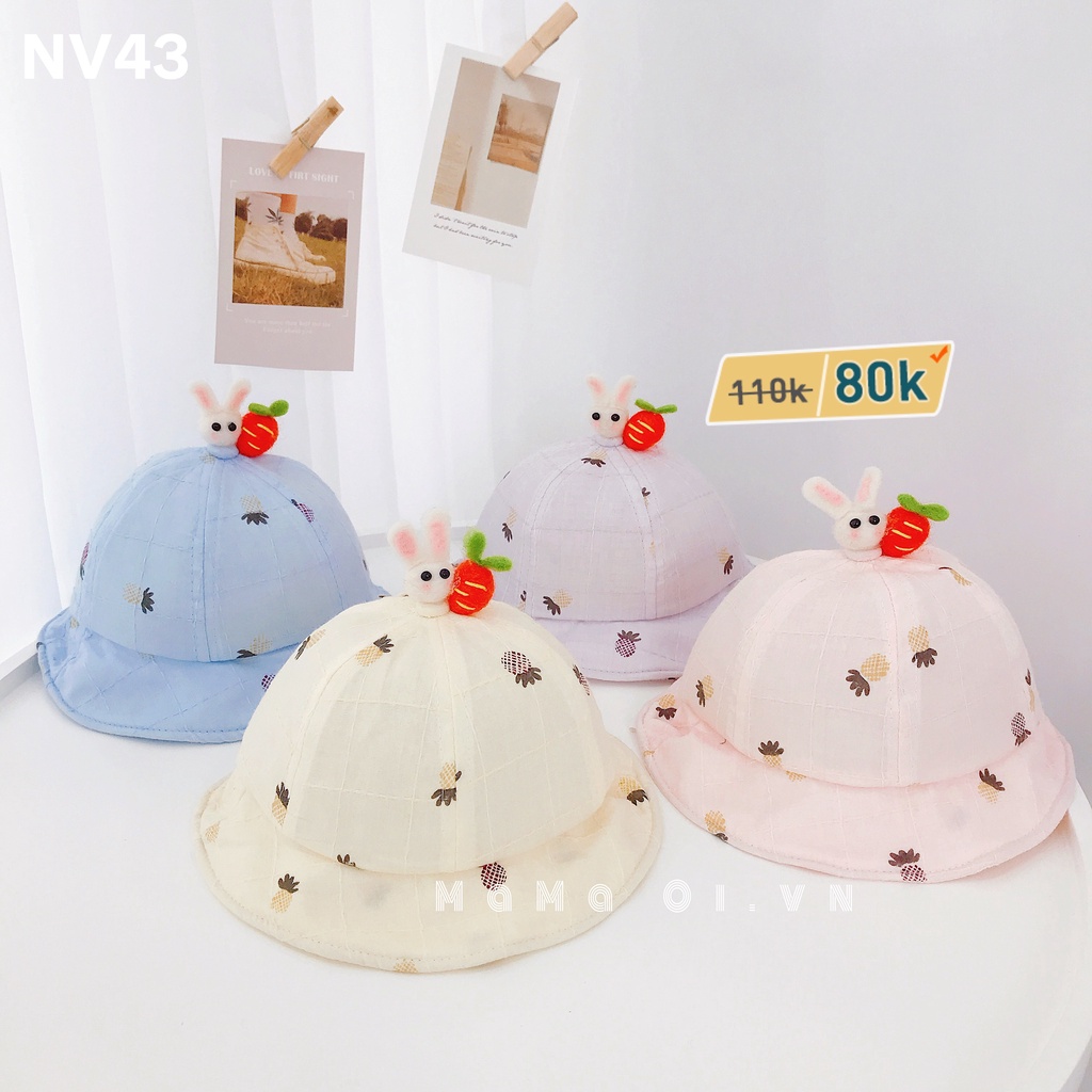 NVTH Tổng hợp nón vành SALE chỉ từ 70-80k siêu đáng yêu cho bé từ 0 - 36 tháng tuổi của Mama Ơi - Thời trang cho bé 2