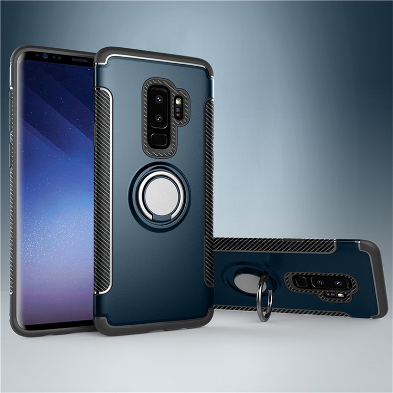 Ốp Lưng Bảo Vệ Kèm Giá Đỡ Nam Châm 2 Trong 1 Cho Samsung Galaxy S10 5g Plus S10E Note 8 9 10 Pro