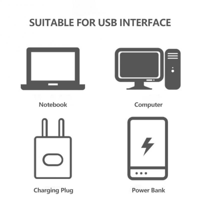 Đèn LED Đọc Sách Mini 5V Sạc Cổng USB Mang Đi Cắm Trại Tiện Dụng
