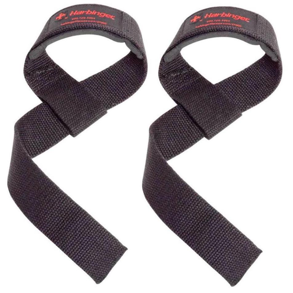 [GIÁ TỐT NHẤT] [Freeship] Phụ Kiện Thể Thao Gym Dây kéo lưng HARBINGER PADDED COTTON LIFTING STRAPS 213 TPBS