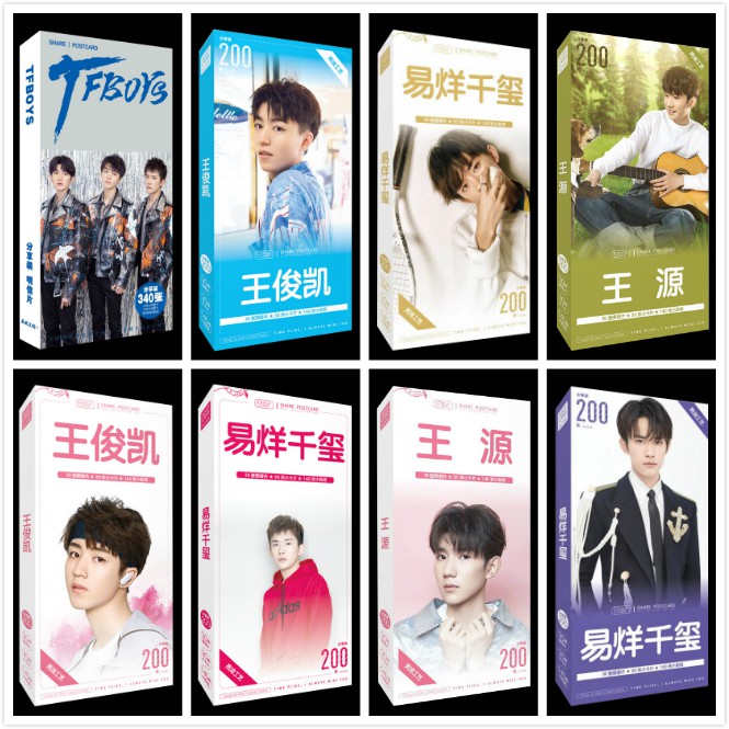 Postcard Tfboys Vương Tuấn Khải Vương Nguyên Dịch Dương Thiên Tỉ