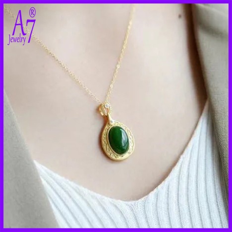 Vòng cổ Bạc Sterling A7 S925 Mặt Hình Trứng Chiên Chống Dị Ứng Màu Vàng Đồng Không Phai Màu Làm Quà Tặng Cho Mẹ