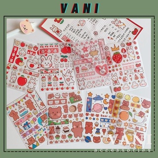 Set Bộ Sticker Dán Decor Hoạt Hình Dễ Thương, Nhiều Mẫu - Vani Store [VPP00182]