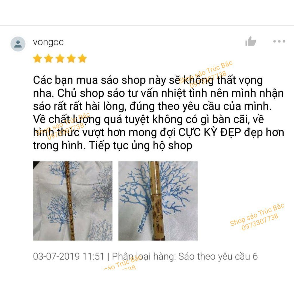 [ THỔI LÀ THÍCH ] Sáo Trúc Đô (c5) - Khoét tay - Chuẩn âm - Tặng túi vải -