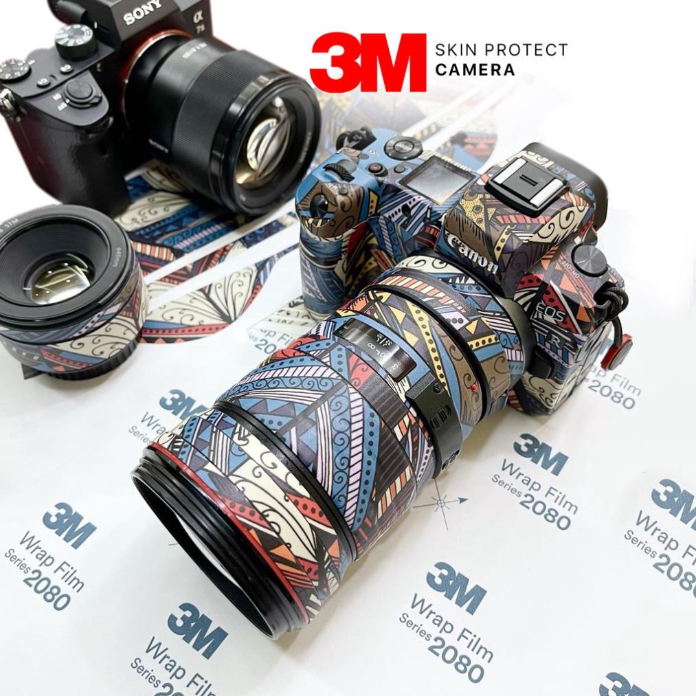 Combo Skin 3M Dán Body, Len Và Đèn Flash Canon, Nikon, Sony, Fuji - Inb Tên Thiết Bị Để Đặt Hàng