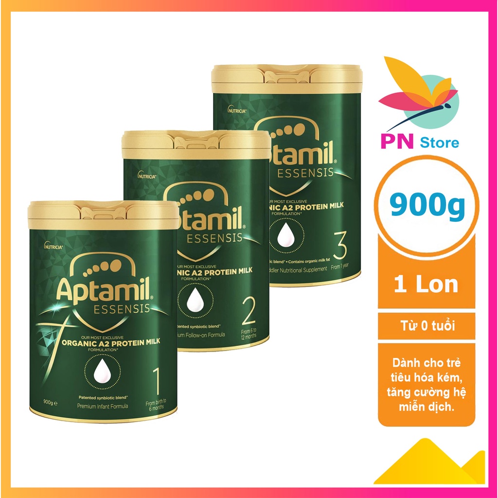 Sữa Aptamil Essensis Organic Úc 900g - Date 2023, Mẫu mới