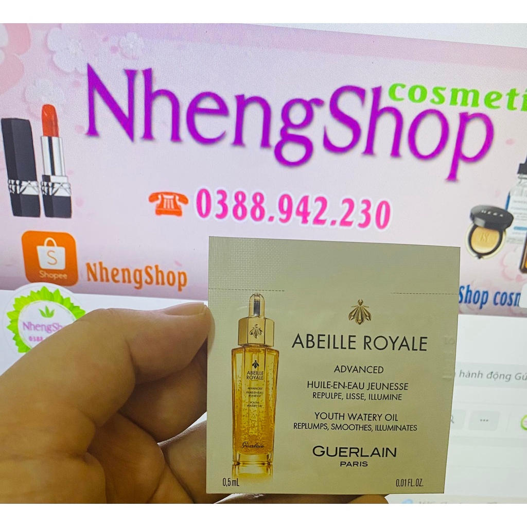 [0.5ml] Dầu dưỡng ong chúa Guerlain Abeille Royale Youth Watery Oil