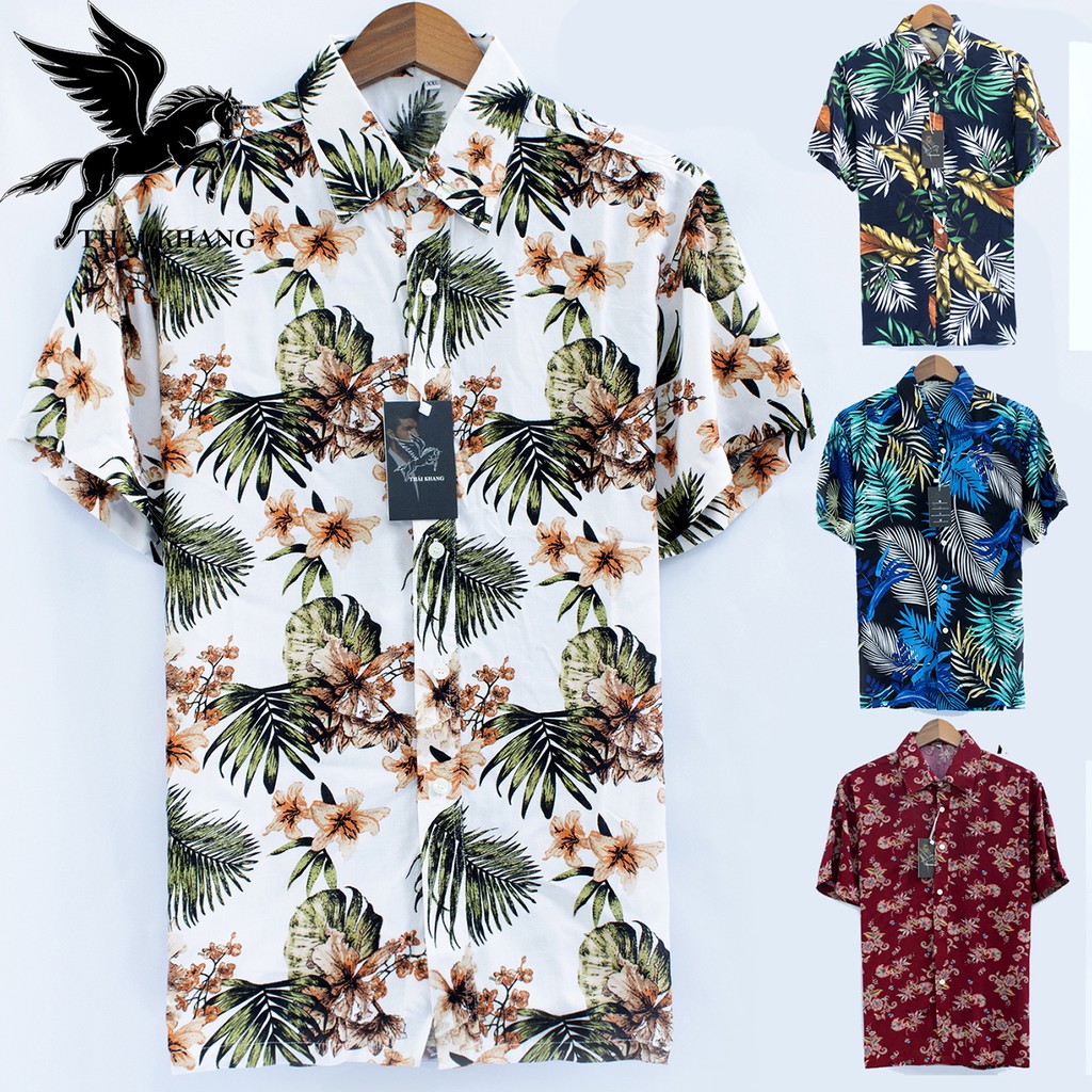 Áo nhóm đi biển CỰC MÁT họa tiết hoa lá đẹp loại áo sơ mi mặc nhóm nam nữ ASLMM7 | BigBuy360 - bigbuy360.vn