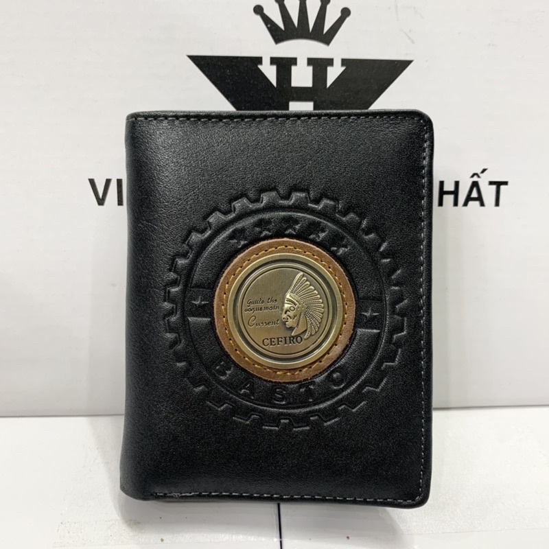 Ví Nam, Bóp Nam Da Bò Chuẩn Logo Thiết Kế Độc Đáo Và Phong Cách