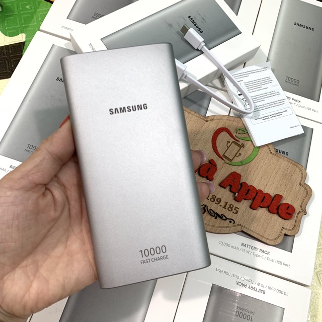 Sạc dự phòng Chính Hãng Samsung 10.000mAh, Có 2 Cổng sạc nhanh,