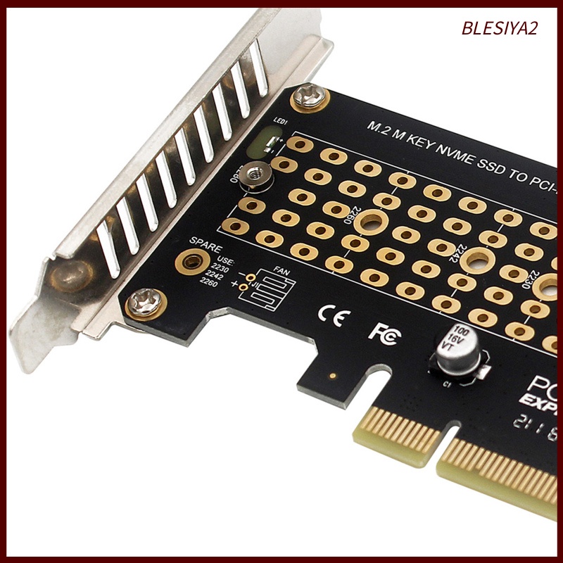 [BLESIYA2] PCI-E Nvme Adapter M2 SATA PCI-E Card Support Mkey NVME SSD full height