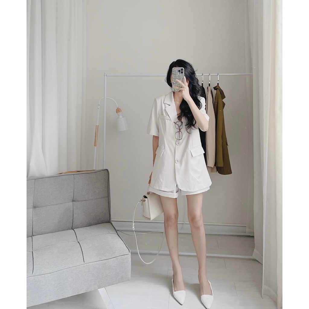 Set blazer 2 lớp đệm vai loại 1 Samhyewear | BigBuy360 - bigbuy360.vn