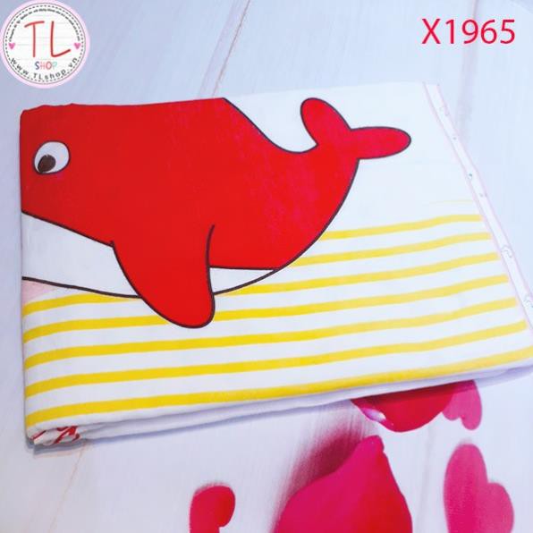 KHĂN TẮM HỌA TIẾT CÁ HEO NGỘ NGHĨNH CHO BÉ YÊU