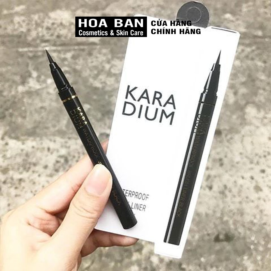 Kẻ Mắt Dạ Karadium Waterproof Brush Liner Black