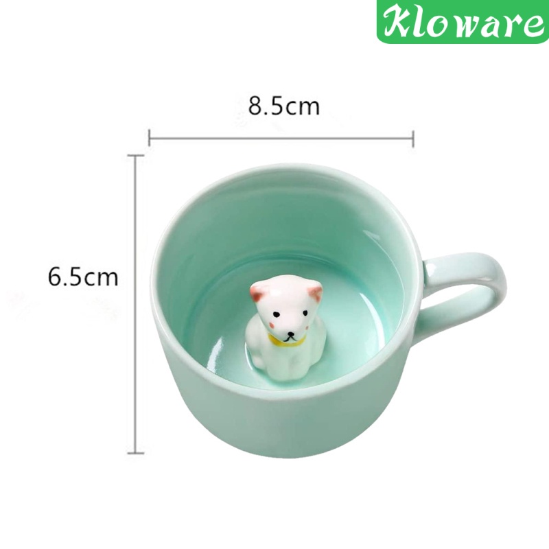 Cốc Sứ Uống Trà / Cà Phê / Sữa Họa Tiết Hoạt In Hình Động Vật Hoạt Hình 3d Dành Cho Nam Và Nữ