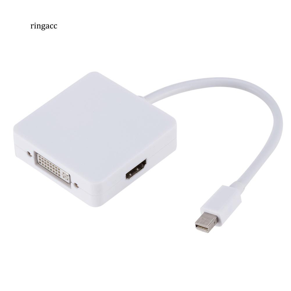 Cáp Chuyển Đổi 3 Trong 1 Từ Cổng Dp Sang Dvi Vga Hdmi Cho Macbook