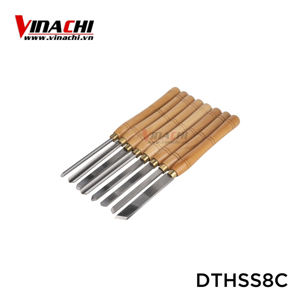 Bộ dao tiện, đục gỗ HSS bộ 8 cái