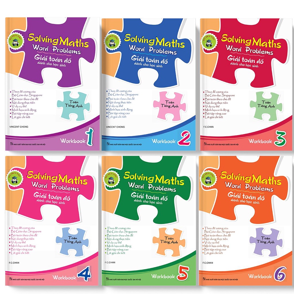 Sách: Combo Solving Maths Word Problems - Giải Toán Đố Dành Cho Học Sinh