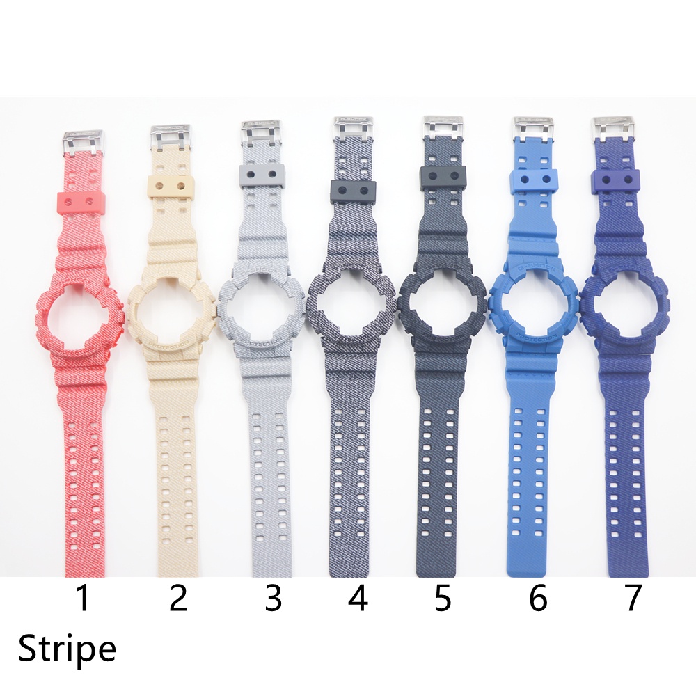 Dây đeo họa tiết rằn ri chống nước cho đồng hồ Casio G-SHOCK G-110 G GD-100 GD110 120 GA-110GB GAX-100