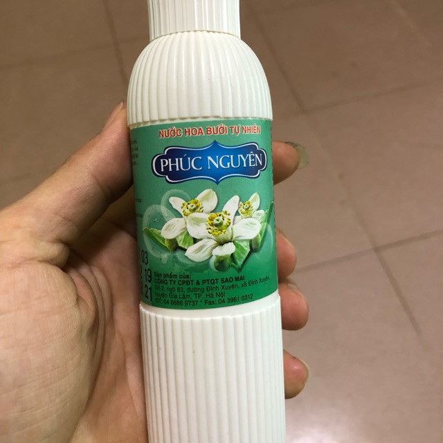Nước hoa bưởi phúc nguyên chai 150ml nhãn xanh