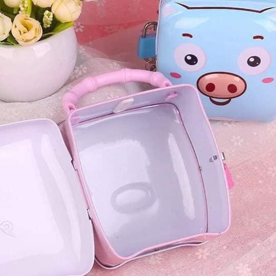 Két Sắt Mini Có Khóa Hình Thú Vui Nhộn Cho Bé Yêu - Shop Min